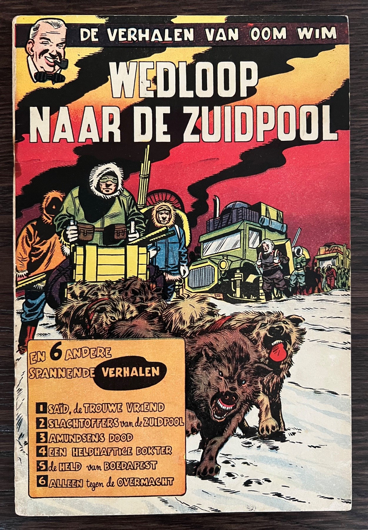 Oom Wim verhalen - 2 - Wedloop naar de zuidpool - Softcover - Eerste druk - 1953
