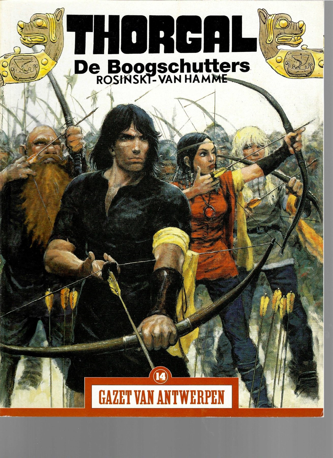 Thorgal - De boogschutters - uitgave Gazet van Antwerpen