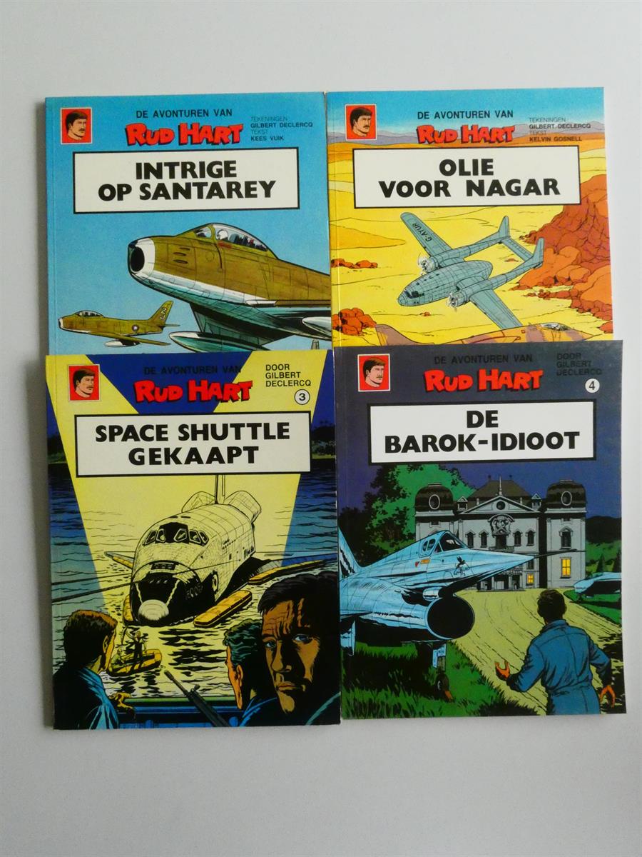 Rud Hart - compleet nrs 1 t/m 4 - SC - 1e druk (1984-1987)