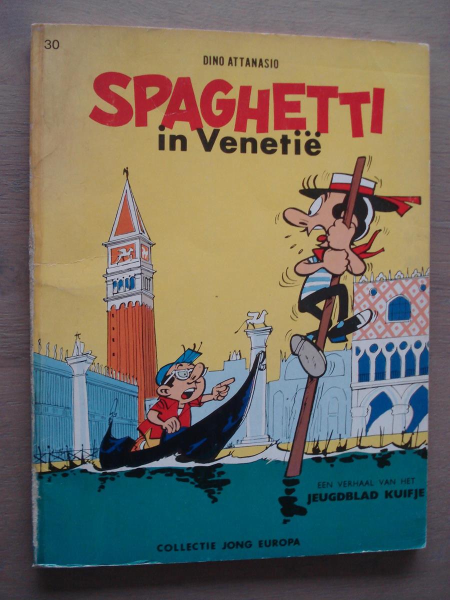 Spaghetti/Zilveren Vlam/Tante Zenobie (3x CJE nrs 30, 33, 44) - Spaghetti in Venetië + Zilveren Vlam + Tante Zenobie en het geheim van de goudvisjes - Lombard - 1ste druk - SC 1965/1965/1966