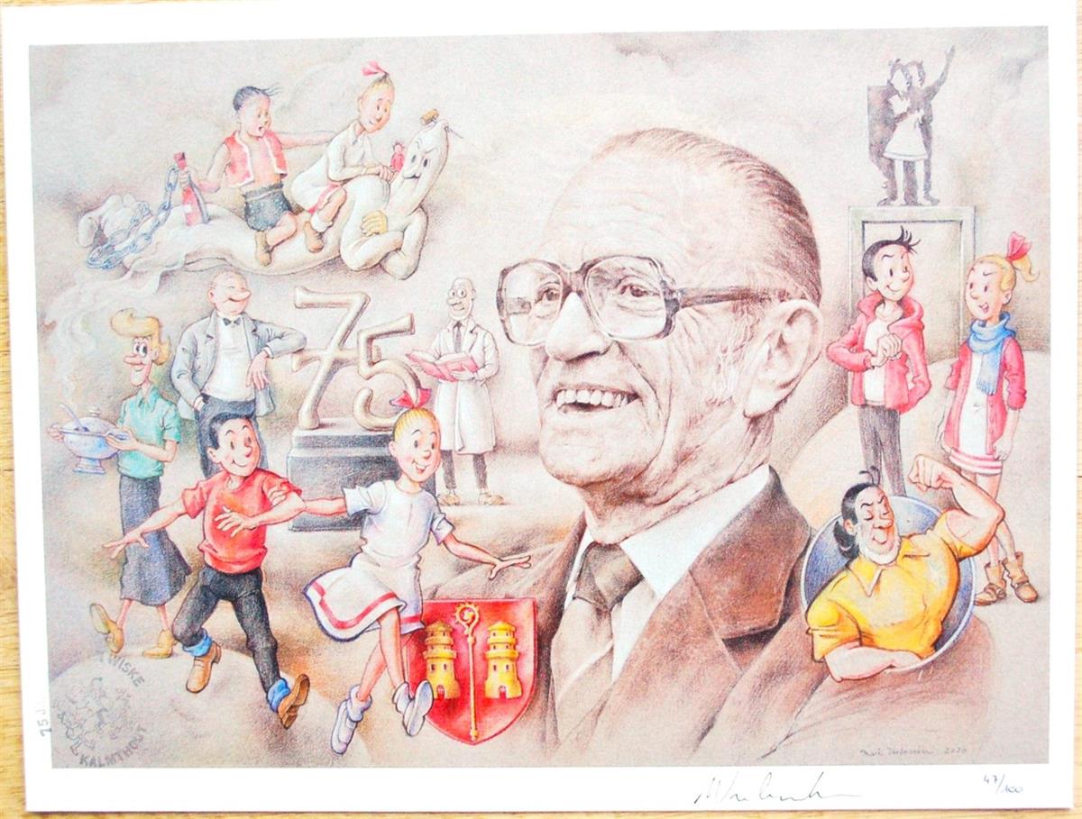Suske en Wiske- off set print 75 jaar Suske en Wiske- Marc Verbraeken -2020
