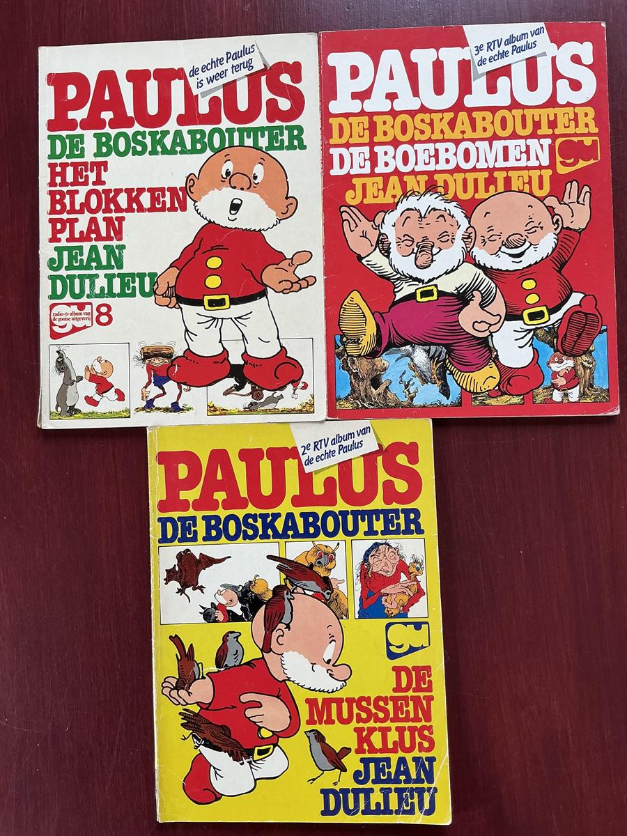 Paulus de boskabouter - serie 26 Gooise uitgaven - deel 1 t/m 3 complete serie - 1977