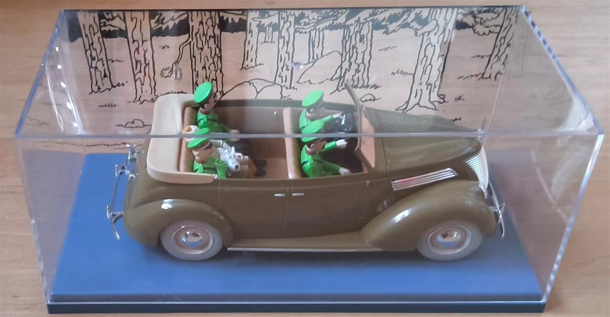 Kuifje - De Ford V8 uit De scepter - Hachette (schaal 1-24)