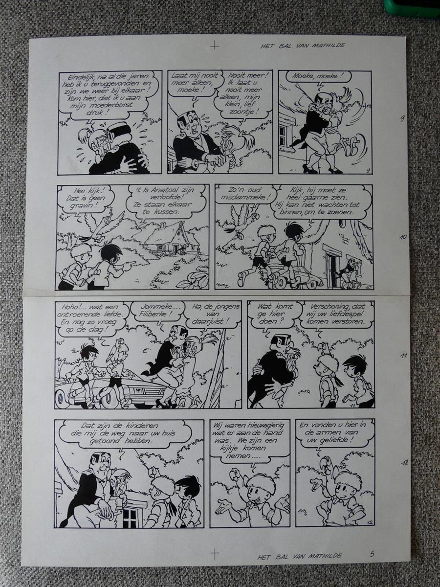 Jommeke - nr 126 - Het bal van Mathilde - originele p 5 - 1984