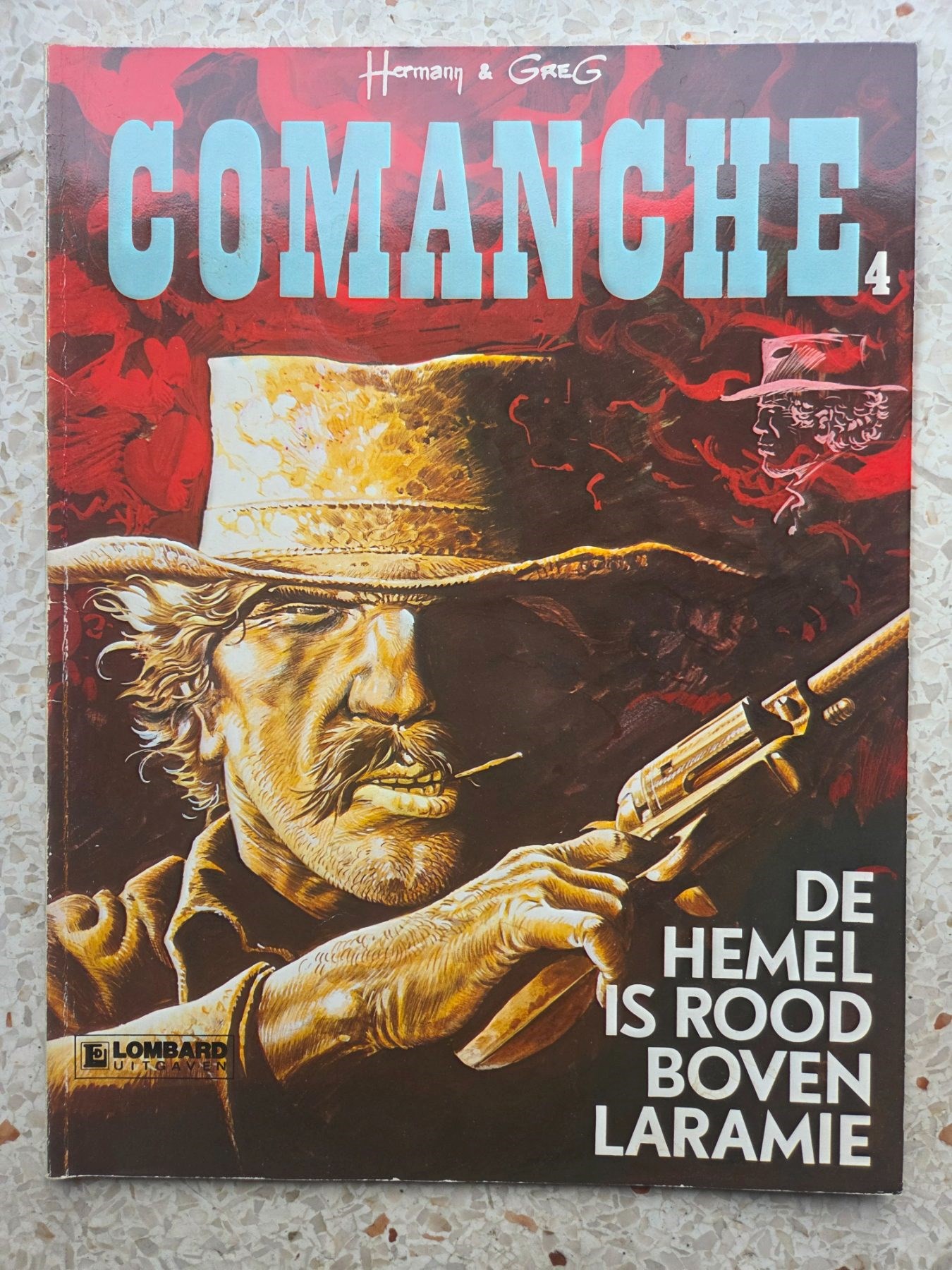 Comanche-De hemel is rood boven Laramie-Hermann/Greg -Lombard-herdruk