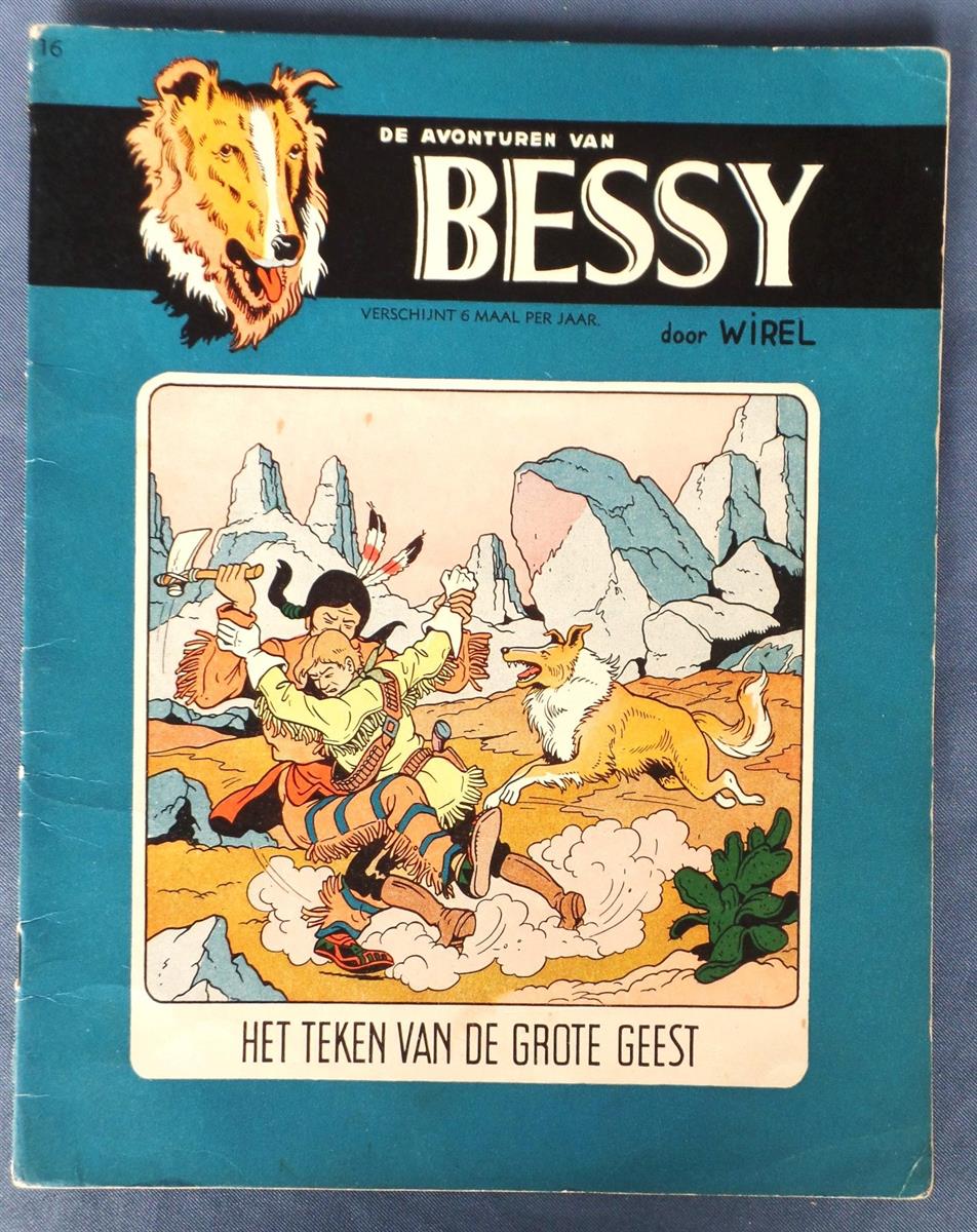 Bessy 16. Het teken van de grote geest - sc - 1e druk 1957