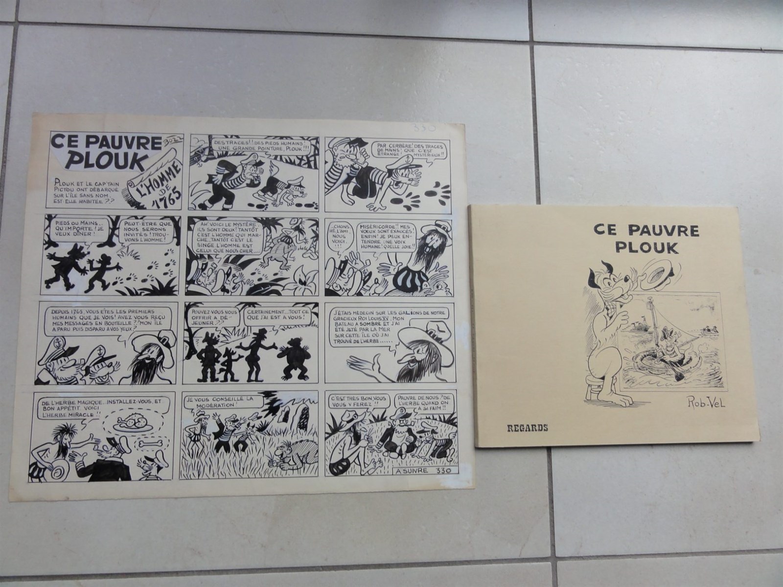 Robert Velter ( Bozz) - Originele pagina - Ce pauvre Plouk - Rond 1958