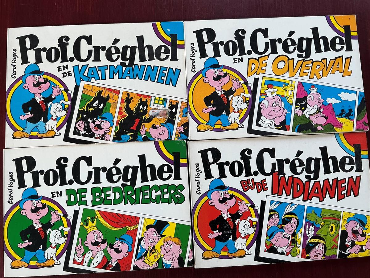 Créghel Professor - serie 2 deel 1 t/m 4 complete serie - De Eekhoorn - 1976