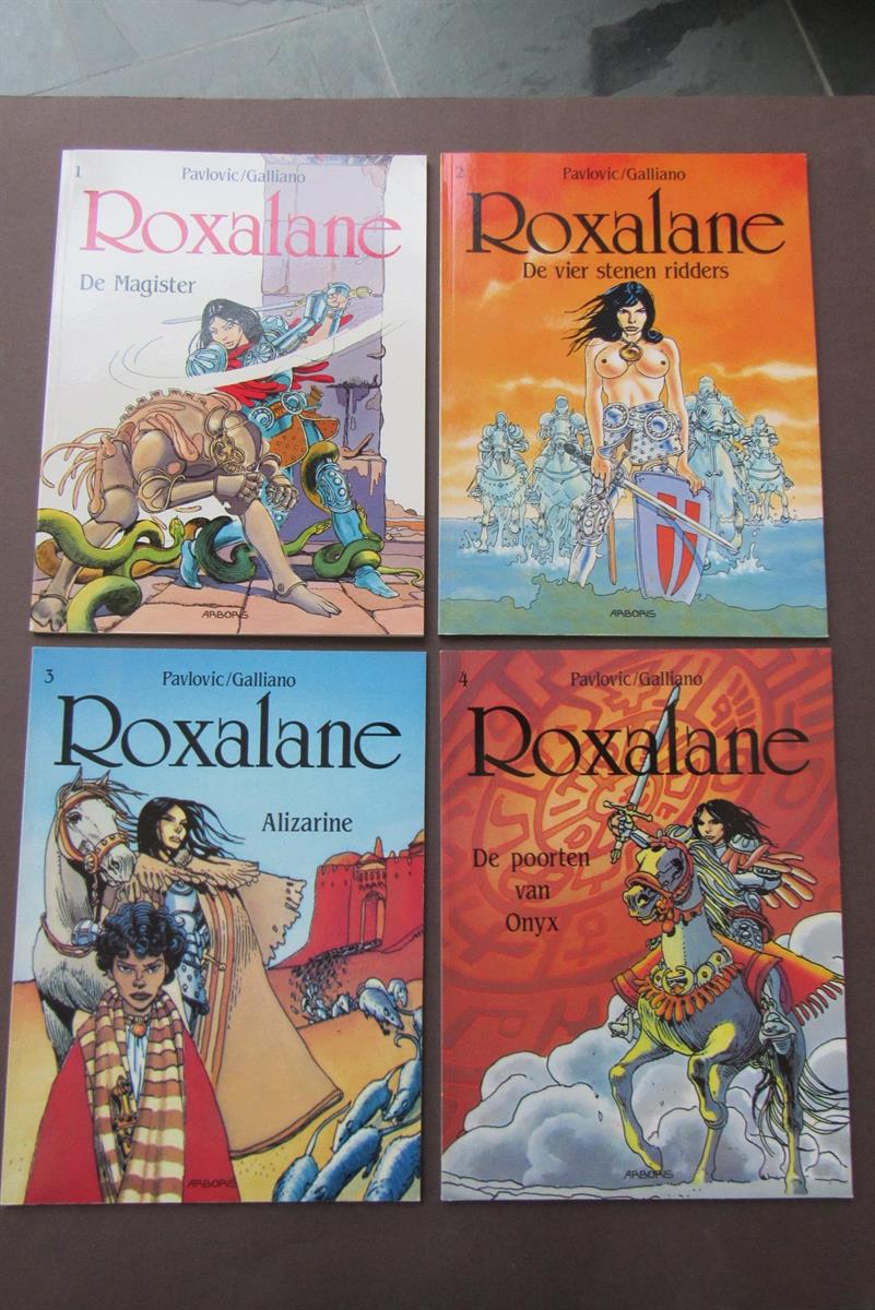 Roxalane 1 t/m 4 - complete reeks - eerste druk - sc - 1990/1991