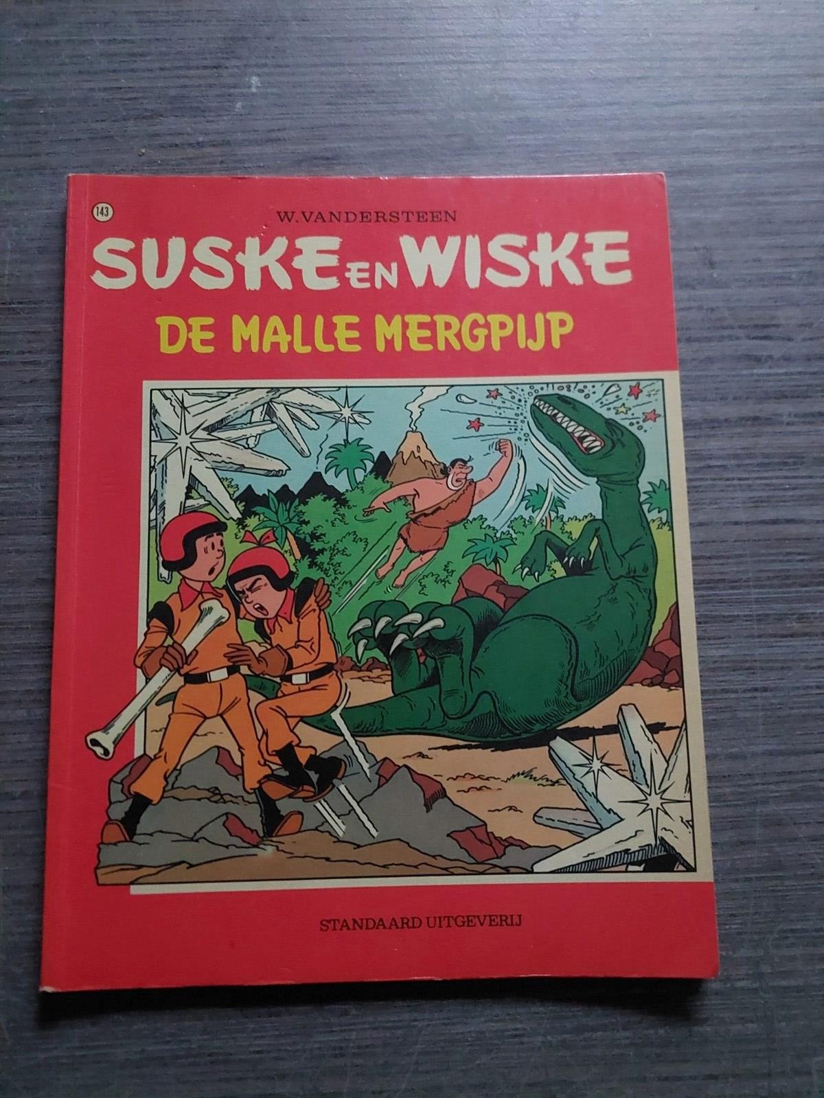 Suske en Wiske - 143g - De malle mergpijp - SC - 1e druk - 1973