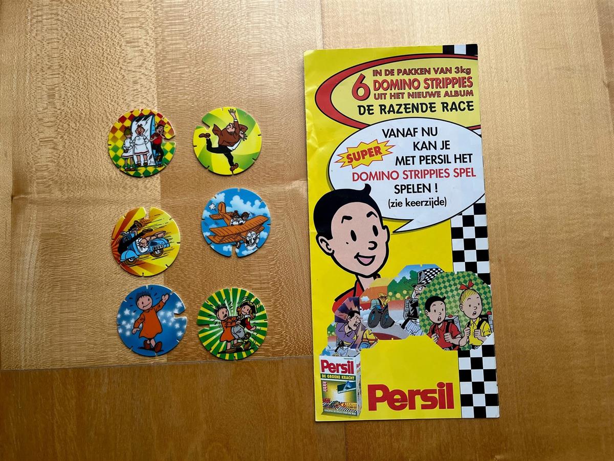 Folder Suske en Wiske met 6 flippo's -1996