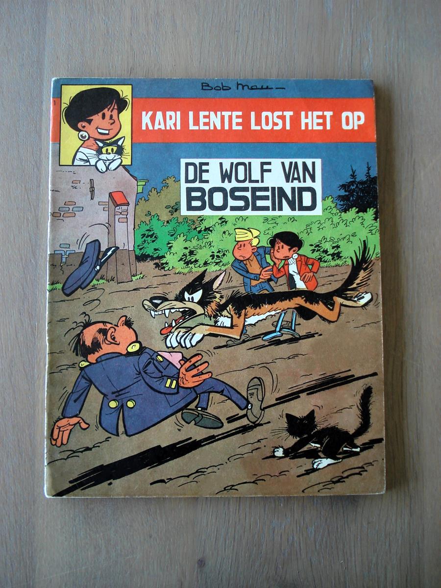 Kari Lente - 1 - De wolf van Boseind - 1ste druk - 1965 - SC - Bob Mau - Standaard Uitgeverij.