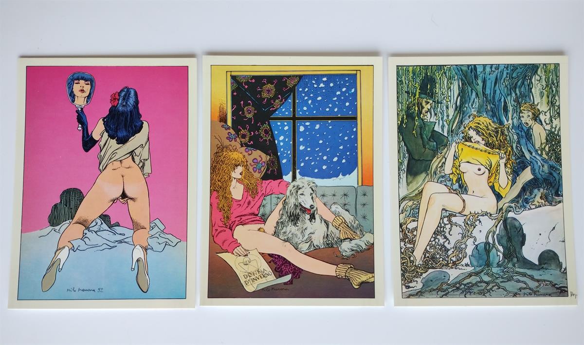 Manara - 3 postkaarten - 1984