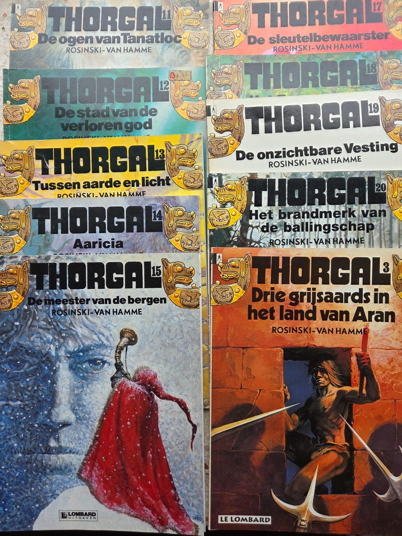 Thorgal-10x(3,12t/m20(-16) Rosinski/Duchateau -sc-herdrukken