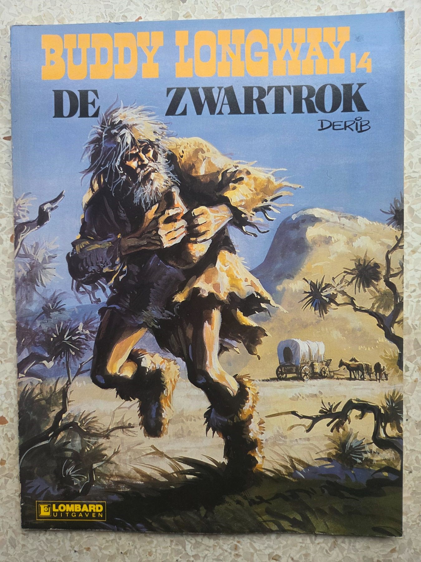 Buddy Longway-De zwartrok Derib/Lombard-1edruk