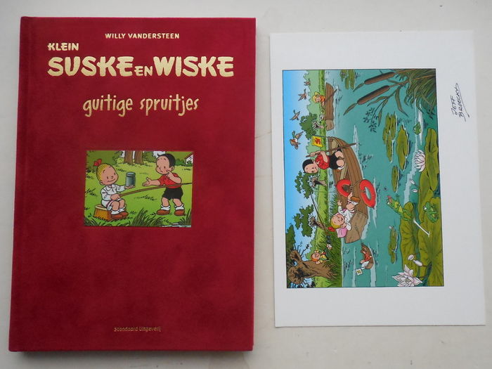 Klein Suske en Wiske 2 - Guitige spruitjes - auteursexemplaar (26 ex.) - Hardcover - Eerste druk - (2005) Jeff Broeckx - Nieuwstaat - 1 Album - Standaard uitgeverij - Gesigneerd, letter O