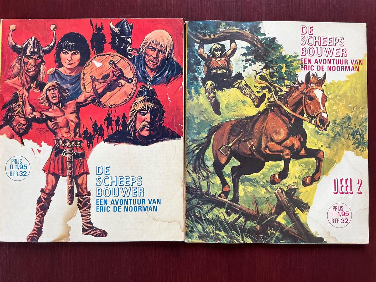 Eric de Noorman - serie 3 De scheepsbouwer deel 1 en 2 compleet - Nooit Gedacht - 1968