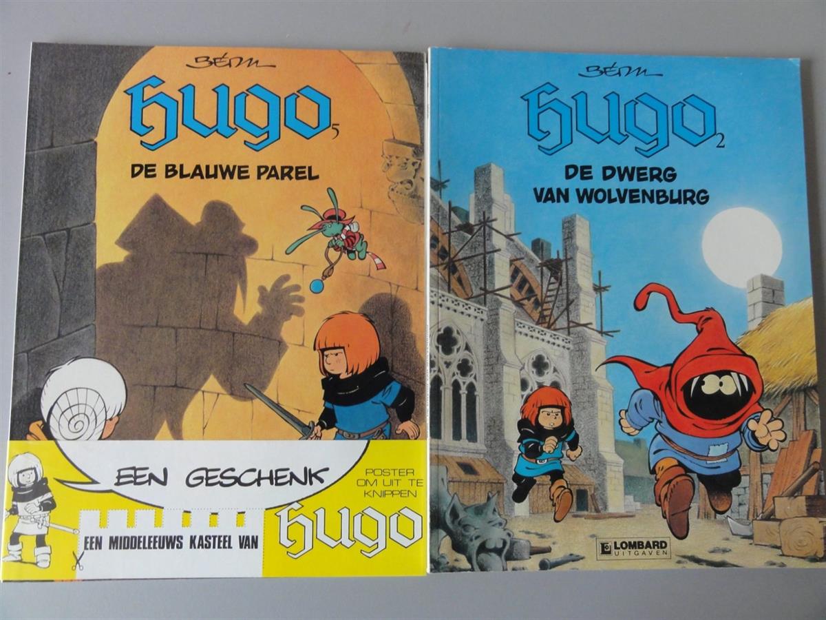 Bedu - Hugo 5 en 2 - sc - Eerste druk - 1987/1990 - Met bouwpakket