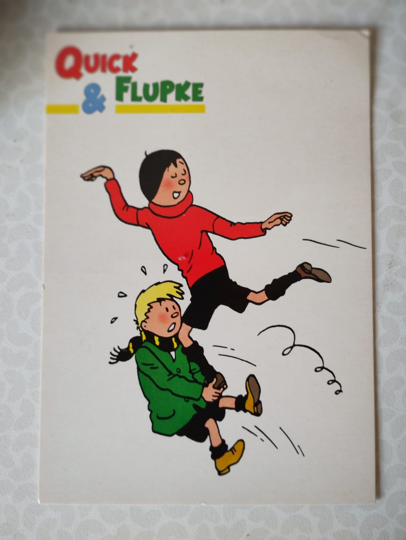 Kwik en Flupke - reeks van 6 postkaarten - 1981
