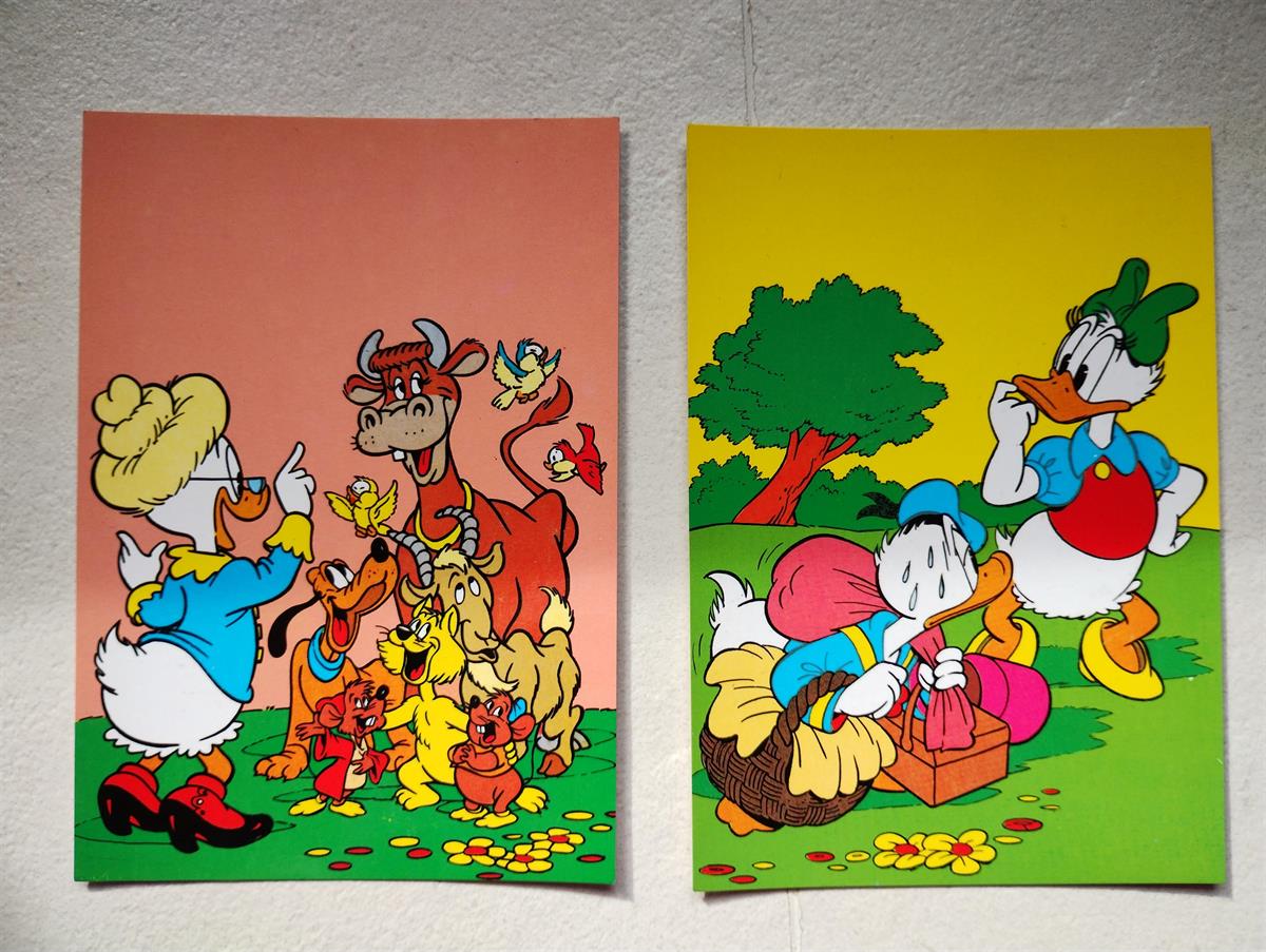 Walt Disney - postkaarten - Serie 134 - Nrs 1 + 4