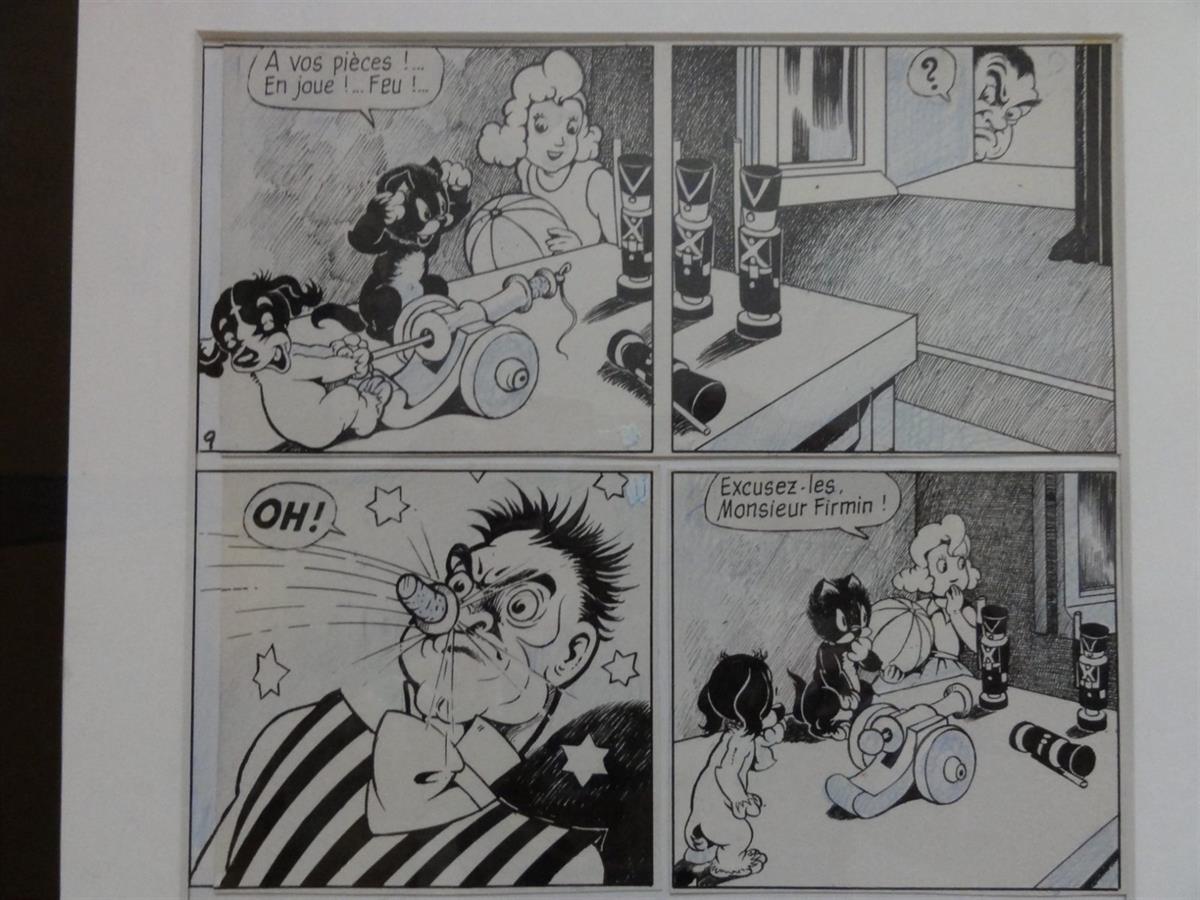 Calvo - Coquin, le gentil cocker - Originele pagina - Met kader - 1953