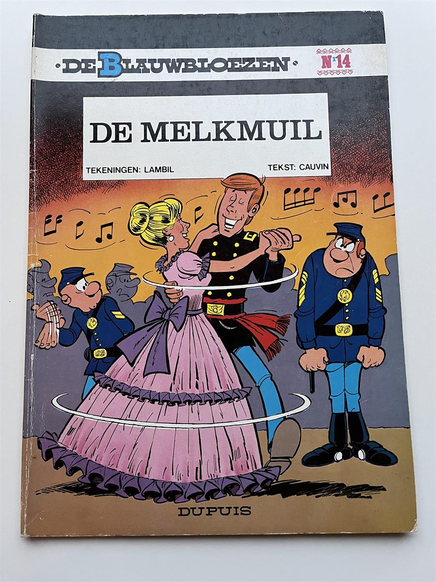 De blauwbloezen nr 14 - De melkmuil - Herdruk 1981 - SC