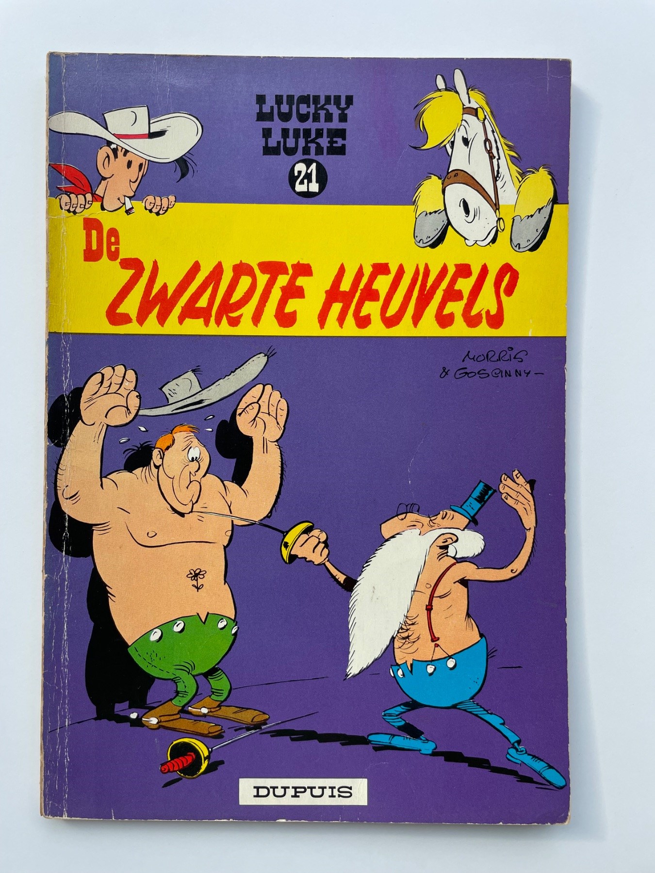 Lucky Luke - 21 - De zwarte heuvels - Softcover - Eerste druk - 1963