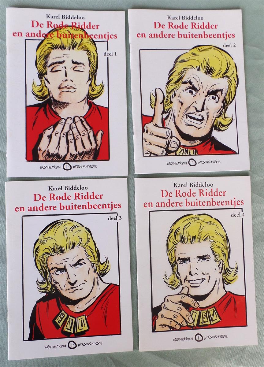 Complete reeks - De Rode Ridder en andere buitenbeentjes - delen 1 t/m 4 - sc 2007/2008 - Wonderland Halfvier