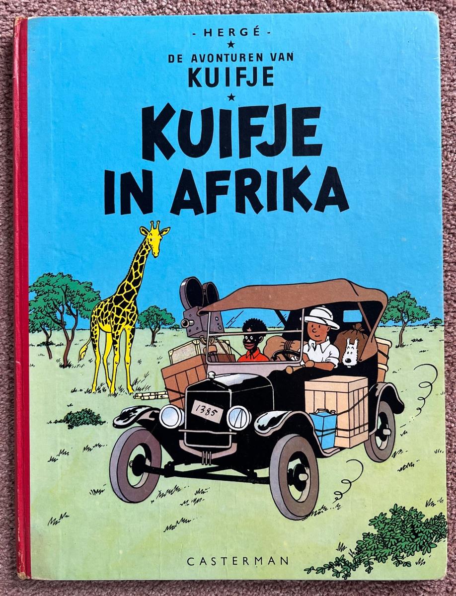 Kuifje - Kuifje in Afrika - HC - Herdruk 1957