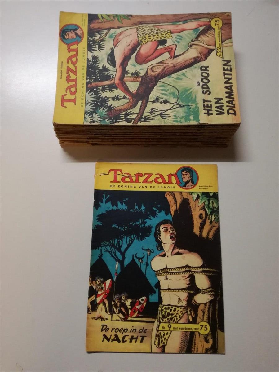 Tarzan, de koning van de jungle - Metropolis uitgaven - 32 x sc - 1e druk 1961-1962