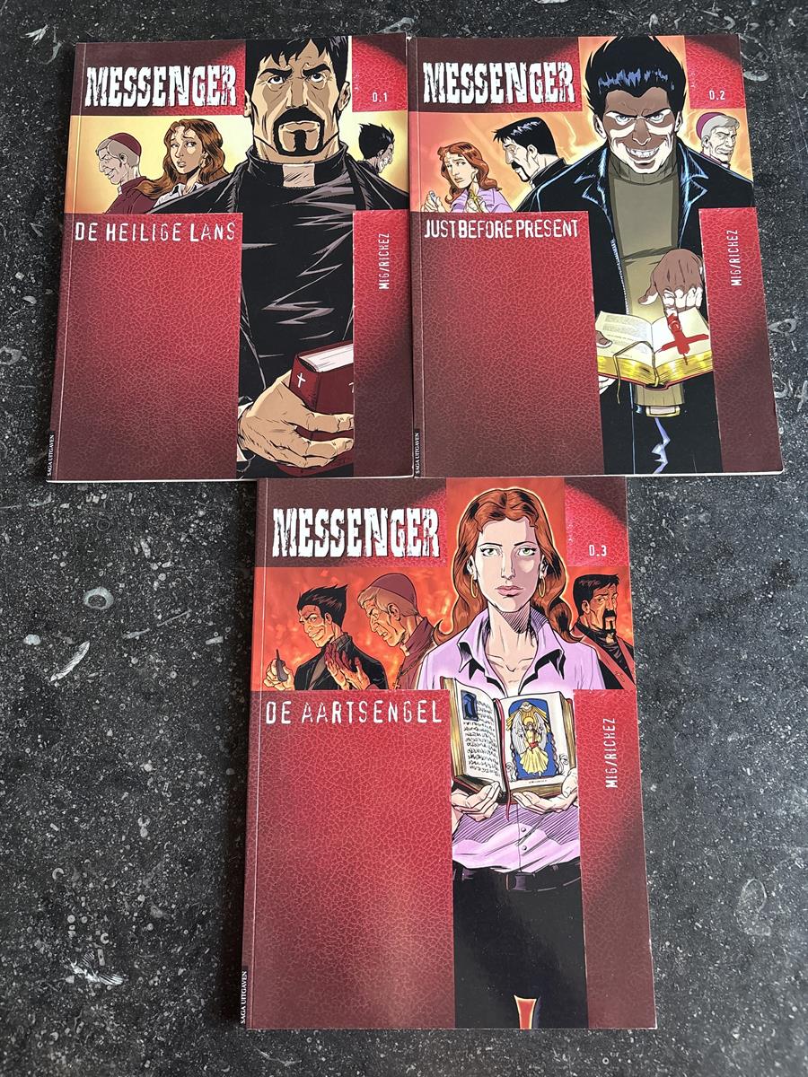 Messenger sc 1-2-3 (1ste druk) Saga uitgaven