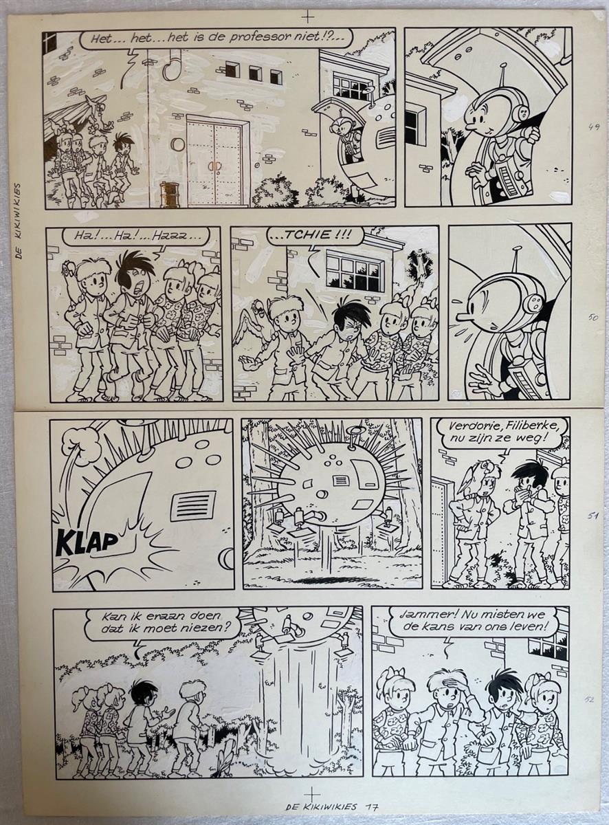 Jommeke 74 - De Kikiwikies - Originele pagina - 1976