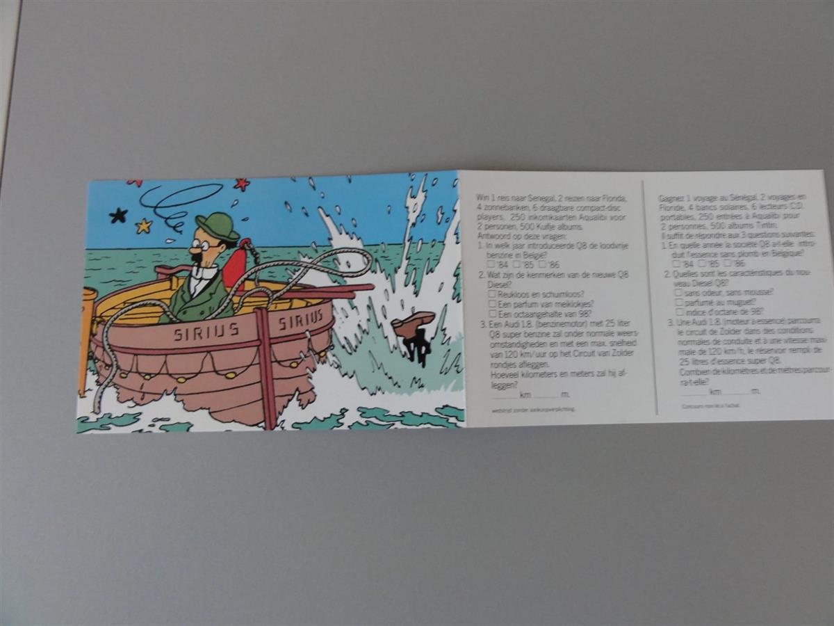 Hergé -Briefkaart - sc - Eerste druk - 1988
