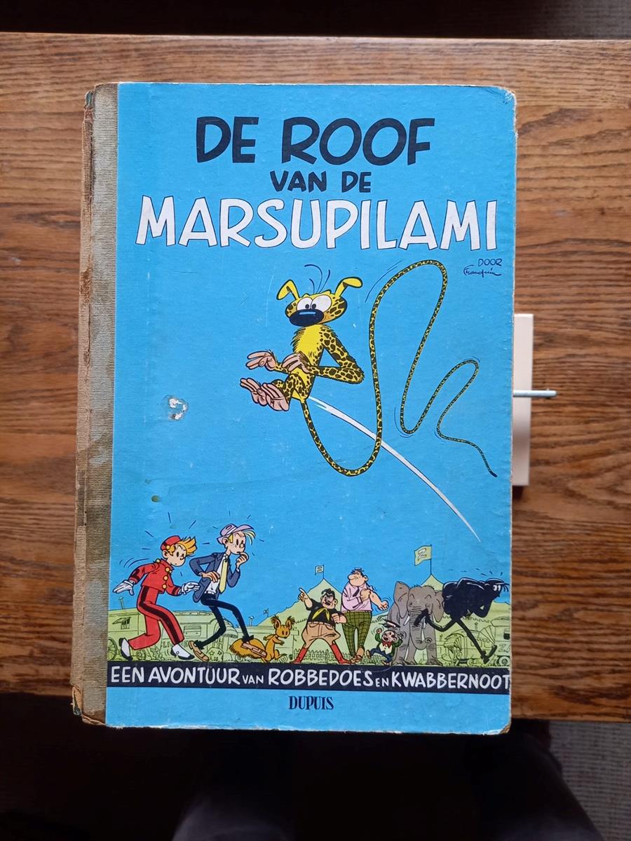Robbedoes - Nr. 5 - De roof van de Marsupilami - 1ste druk Hc - 1954 door Franquin