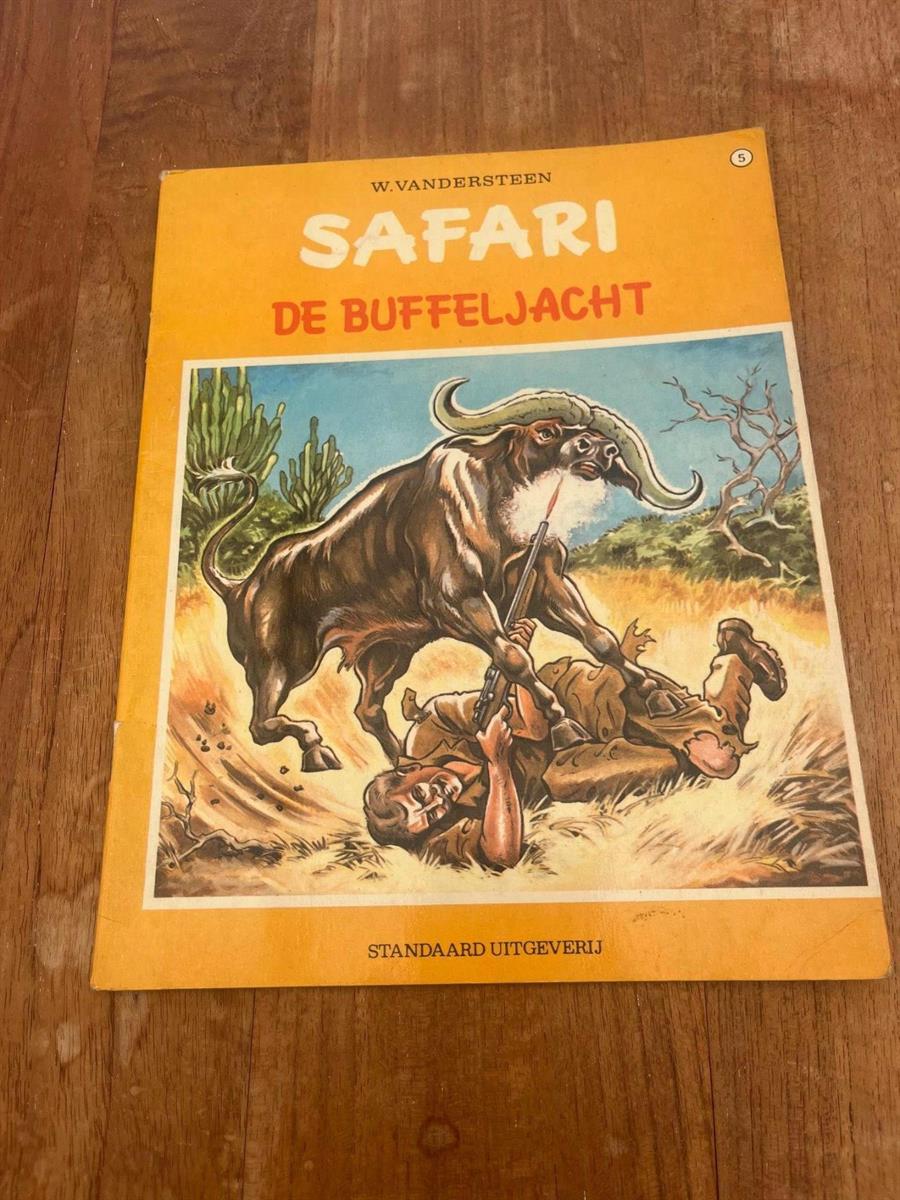 Vandersteen: Safari-Nr.5-De buffeljacht-sc -Eerste druk 1970
