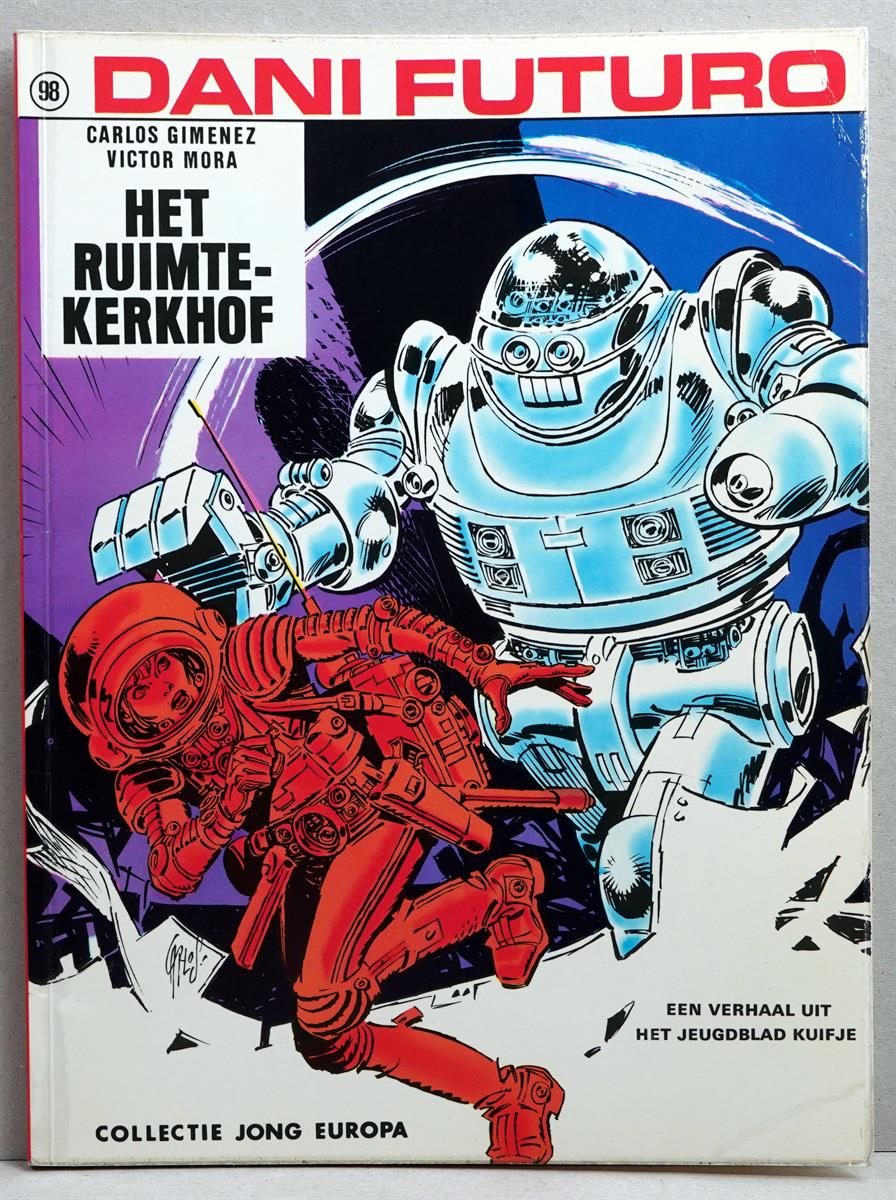 Dani Futuro. Collectie Jong Europa nr 98. Het ruimtekerkhof -sc- 1e druk 1974