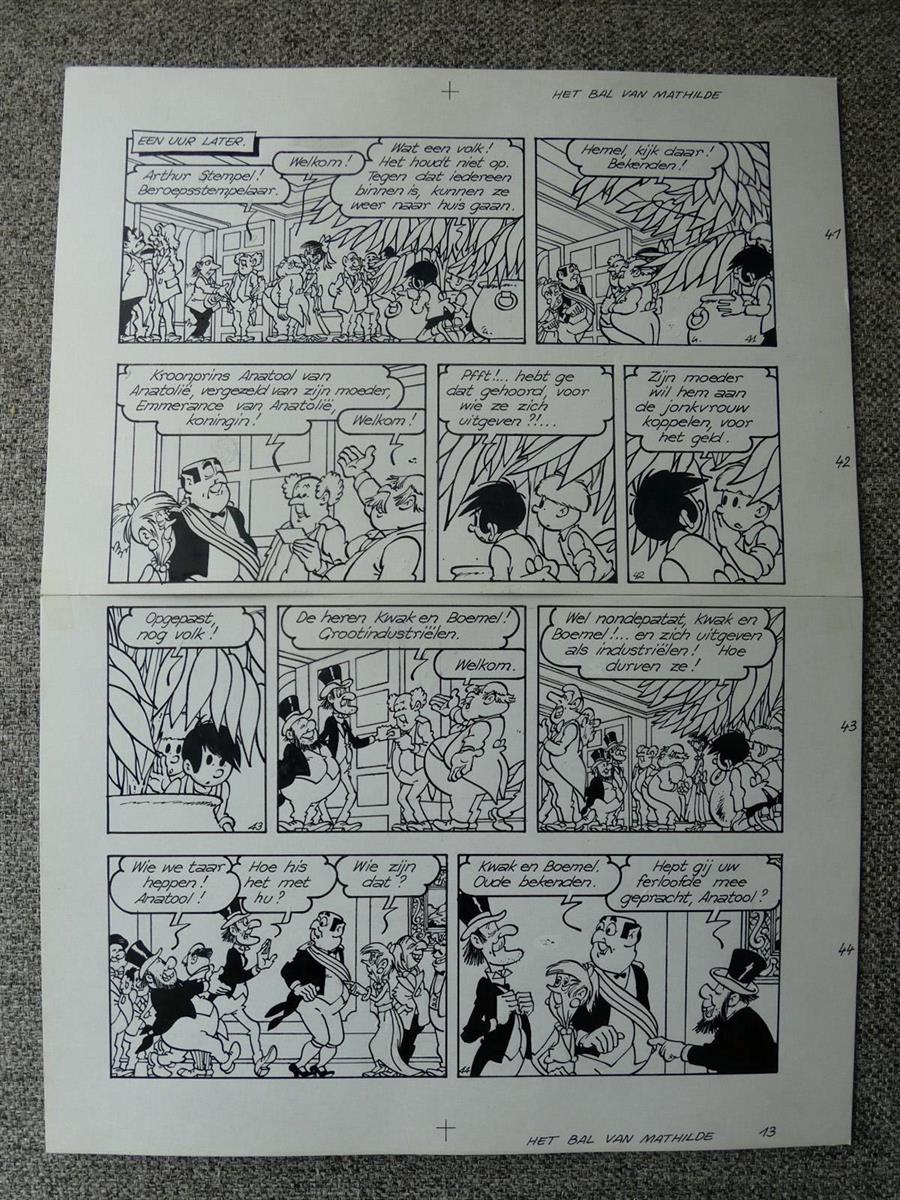 Jommeke - nr 126 - Het bal van Mathilde - originele pagina 13 - 1984
