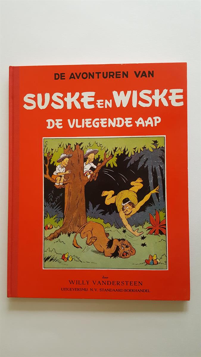 Suske en Wiske - De vliegende aap - luxe gelimiteerde uitgave op groot formaat (1991)