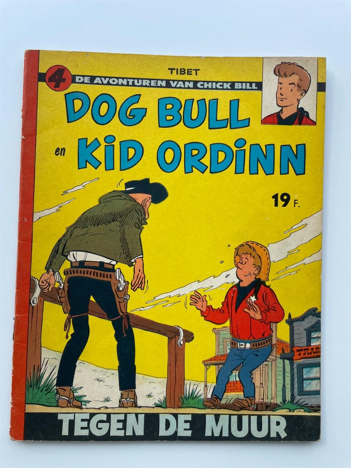 Chick Bill - 4 - Tegen de muur - Softcover - Eerste druk - 1959