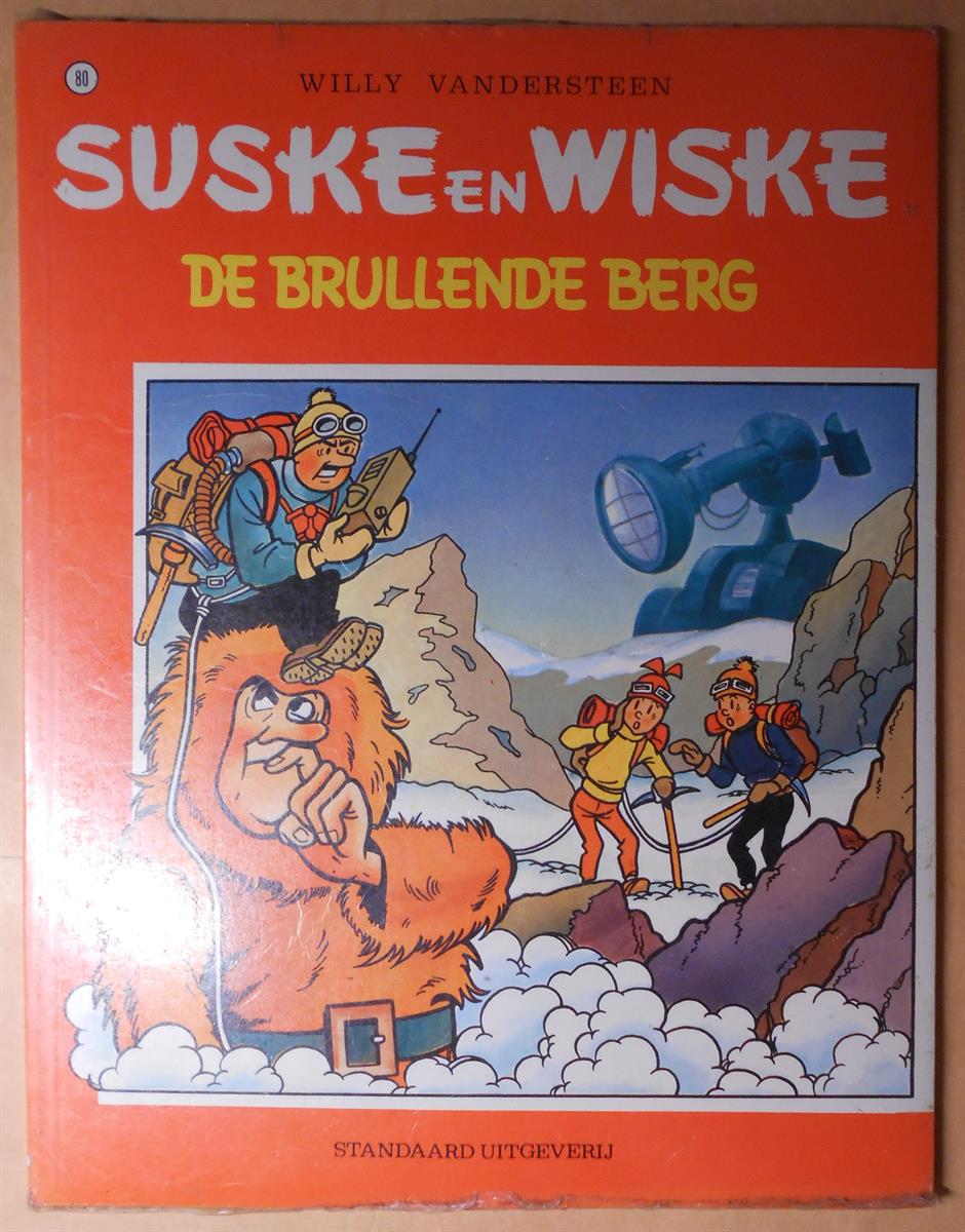 Suske en Wiske nr. 80 : Brullende berg- sc - in seal met als bijvoegsel een Jerom sillouette