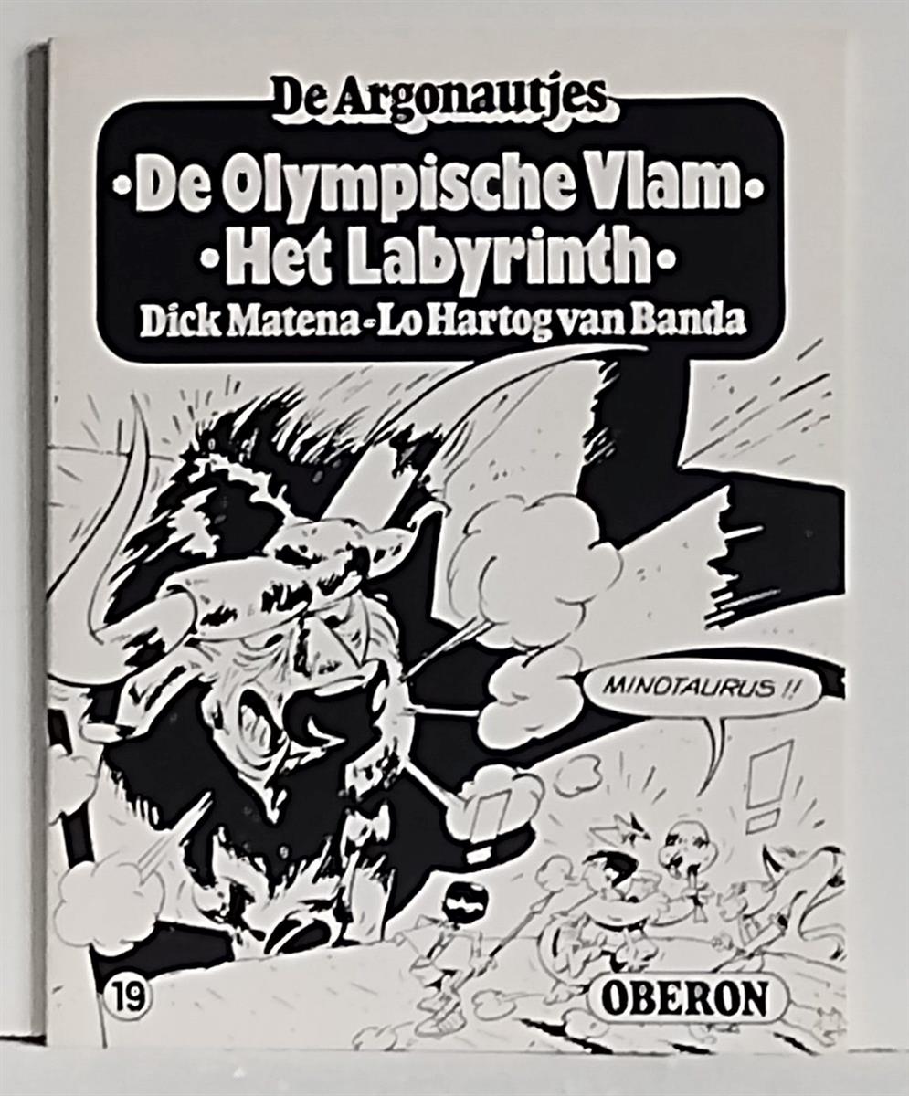 Oberon zwart wit reeks - Nr 19 - Argonautjes - De Olympische vlam + Het labyrinth - Oberon - 1978