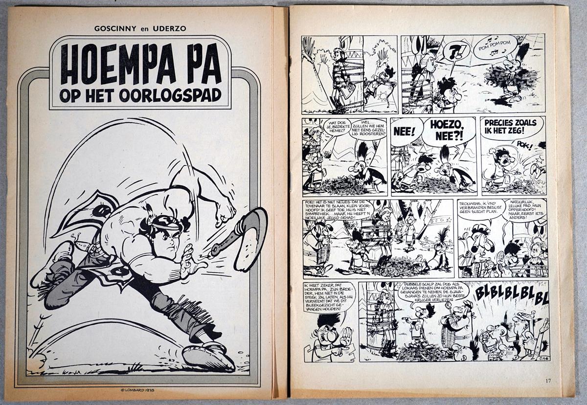 Hoempa Pa op oorlogspad, deel 1 en 2 compleet -sc- zw/w. bijlage Eppo 1978 (nr. 14 en 15)