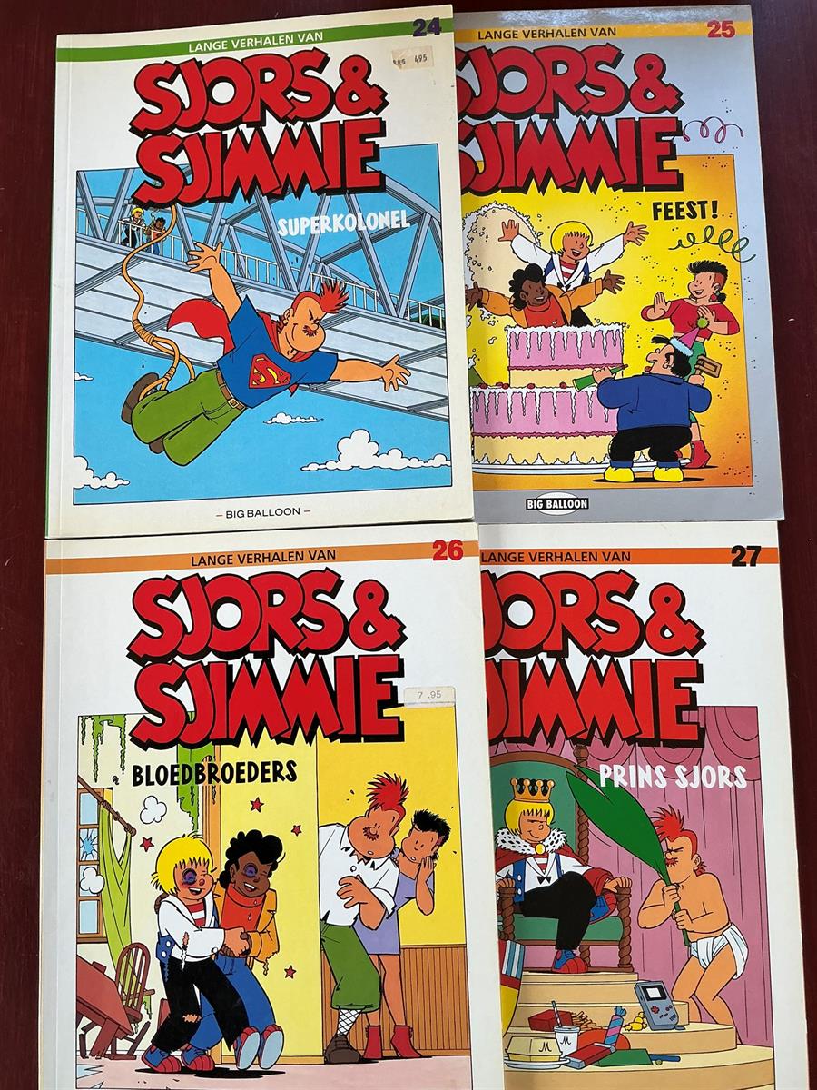 Sjors en Sjimmie - serie 9 deel 24 t/m 27 - Spaarnestad - 1991