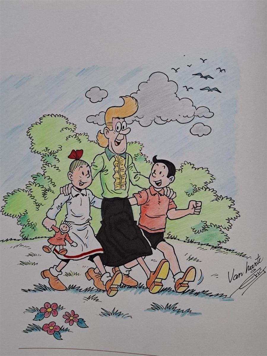 Suske en Wiske - De kaartendans - Luxe HC - Groot formaat mét tekening - 2013