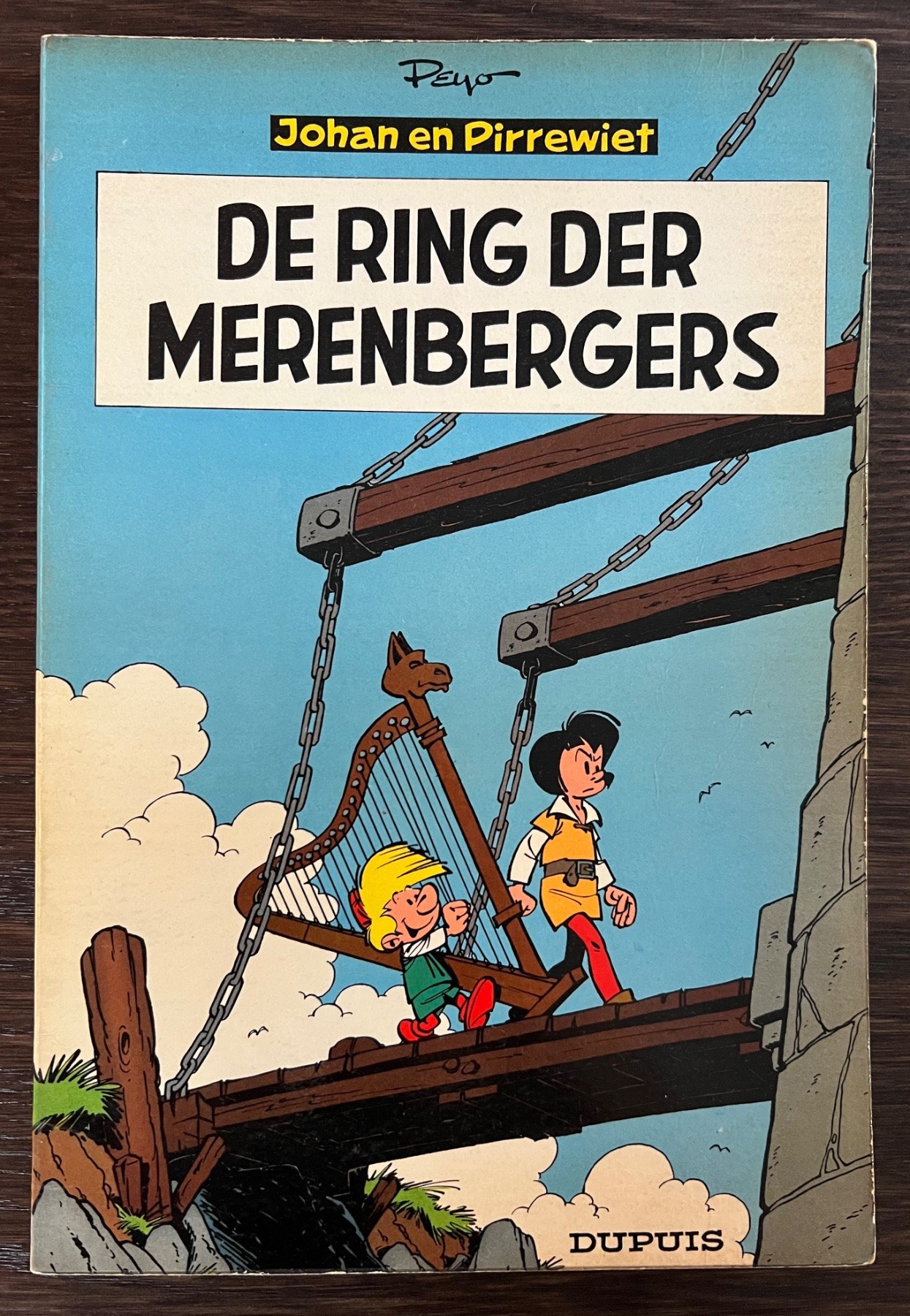 Johan en Pirrewiet - 11 - De ring der Merenbergers - Softcover - Eerste druk - 1962