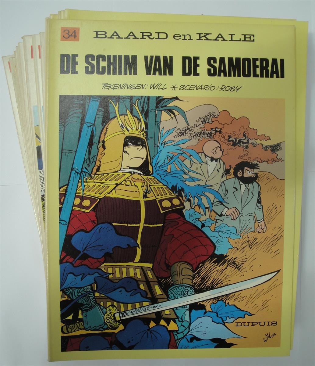 Baard en Kale 21 t/m 37 (excl 24) - 16x sc - 15x eerste druk - 1974-1988