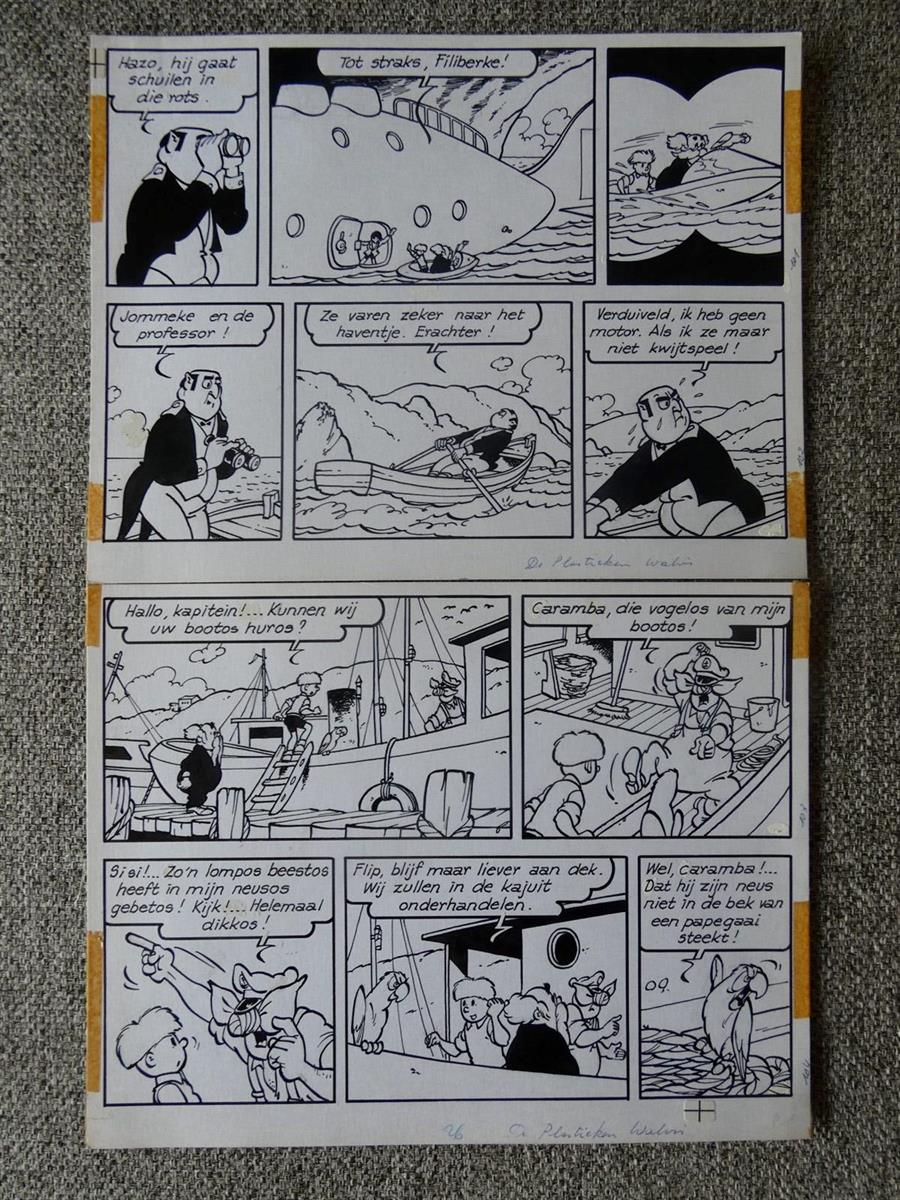 Jommeke - nr 50 - de plastieken walvis - originele pagina nr 31 -1972