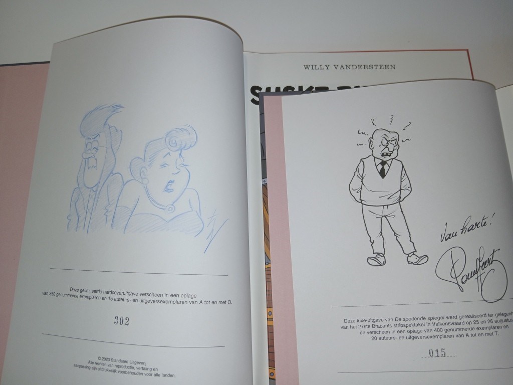 Suske en Wiske - De spottende spiegel/De zoevende zusters - 2 x Luxe HC - 2012 - 2023 - Met tekening Geerts/Wessels