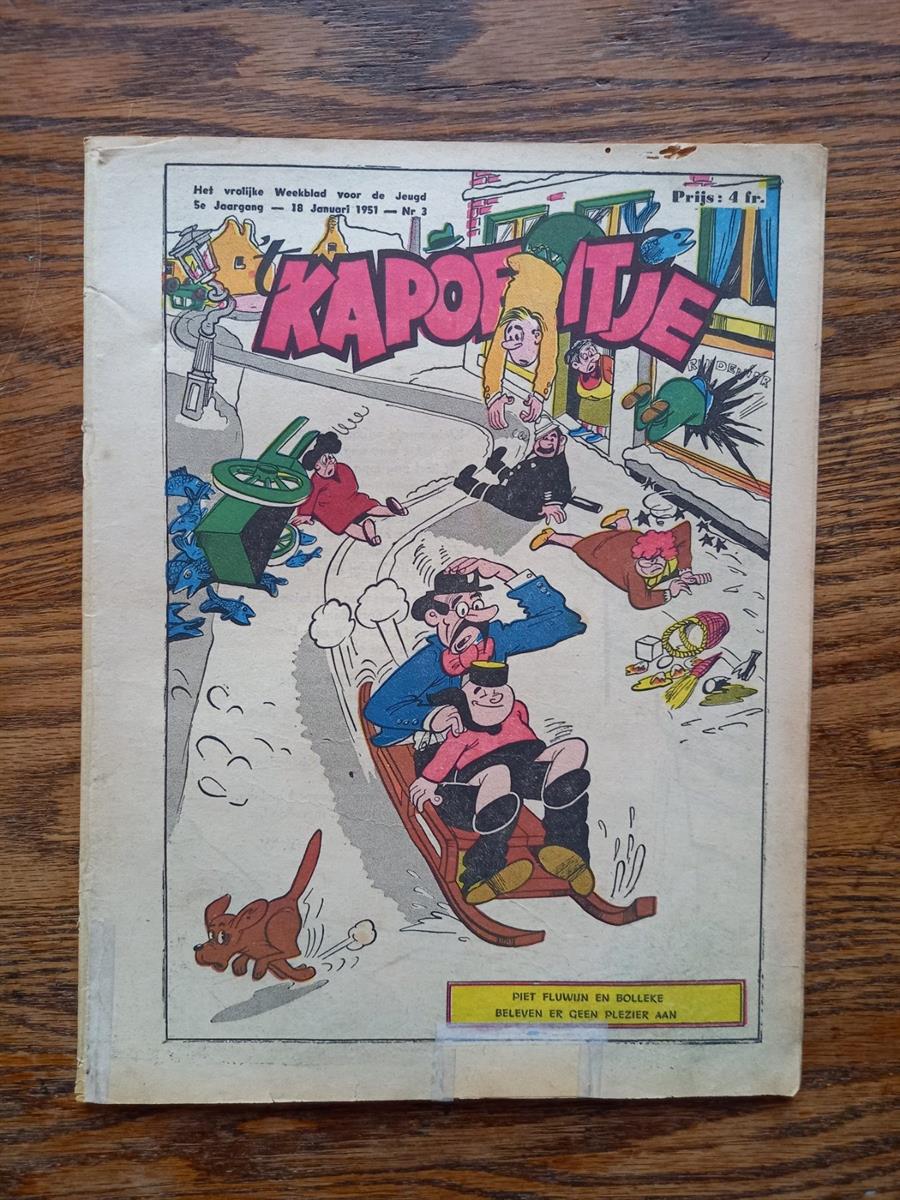 Lot van 9 Kapoentjes weekbladen 1951