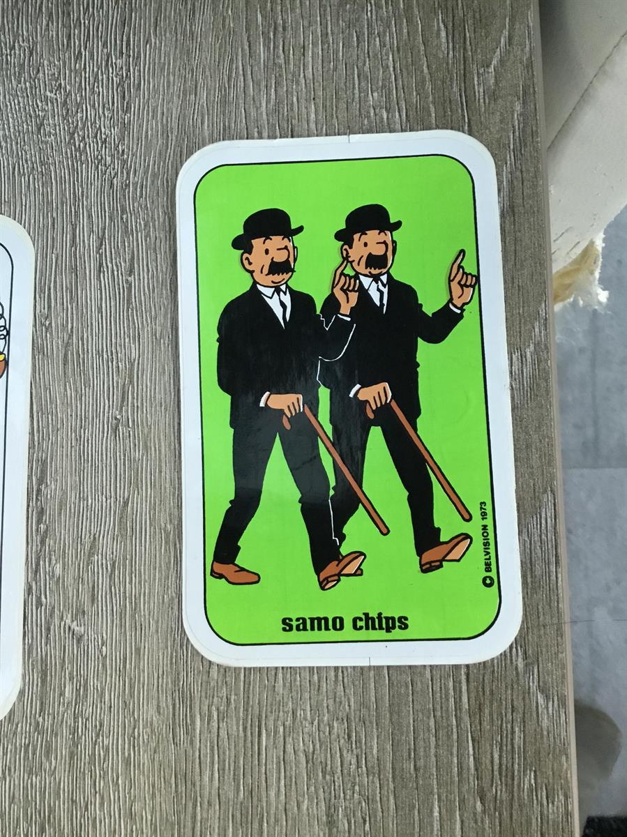 Kuifje sticker Samo Chips 3